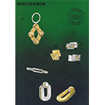 Étude de design BOUCHERON par Michel BECKER Porte-clefs Boutons de manchettes Pince à cravate Pince à billets