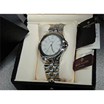 Michel BECKER - Design de la montre SCULPTURE de PATEK-PHILIPPE - Modèle homme tout acier dans son écrin de présentation