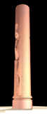 COLONNE 1 - Projet de sculpture en creux sur colonne de Michel BECKER - Vue 1