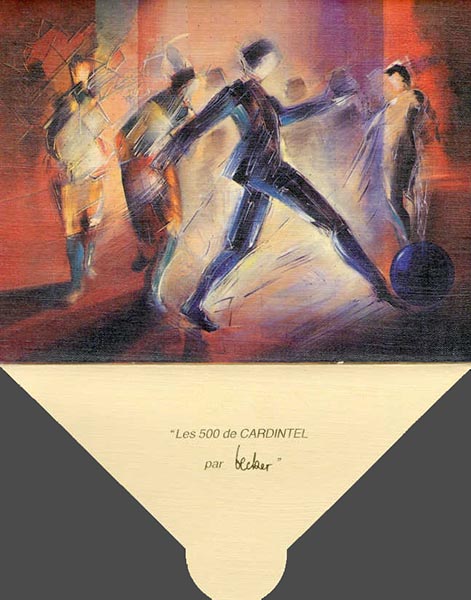 JEUX DE BALLON - Couverture de la pochette PATHÉ CINÉCARTE de Michel BECKER - MONACO 1991